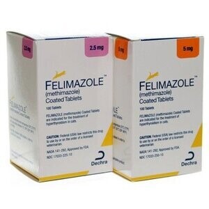 FELIMAZOLE Coated Tablets (methimazole) 100 count