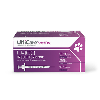 UltiCare Insulin Syringe with Needle: 0.3ml, U-100, 29g x 1/2", 100 Count